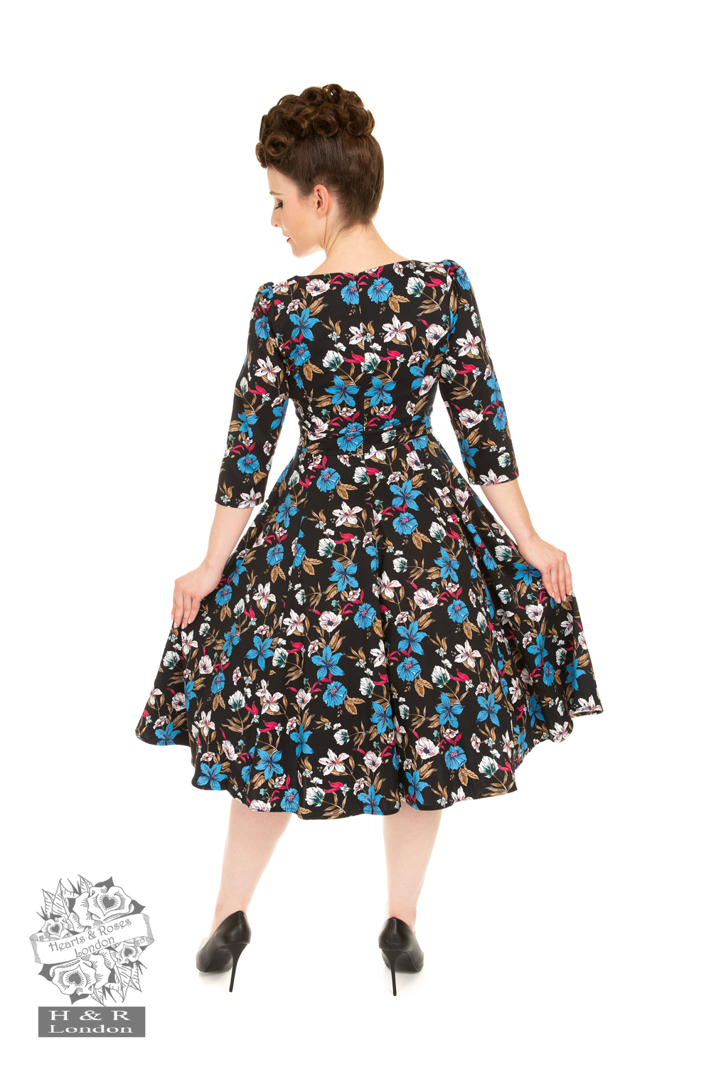 Stacy Floral Swing Dress